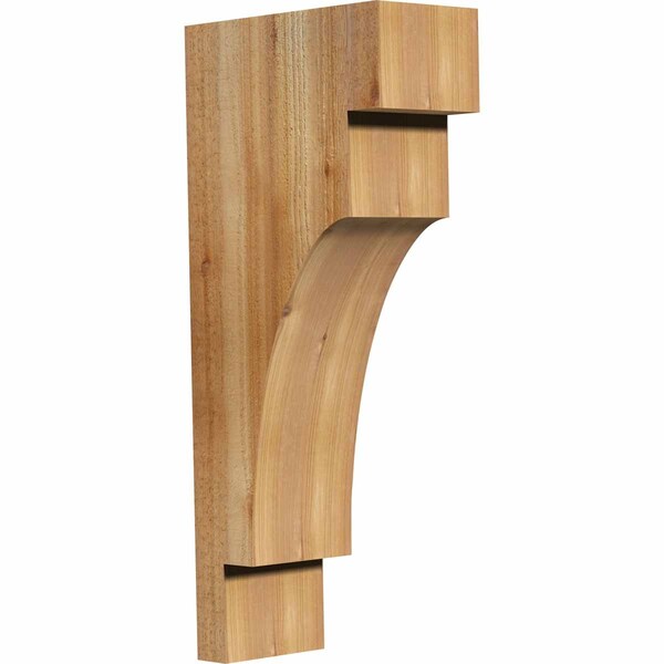 Ekena Millwork Mediterranean Rough Sawn Corbel, Western Red Cedar, 6"W x 12"D x 28"H COR06X12X28MED00RWR - main